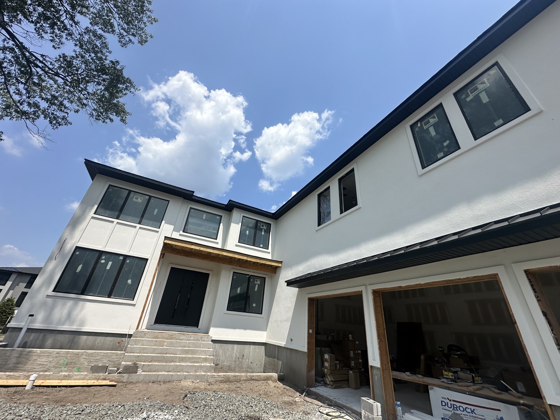 Completed window installation on a modern New Jersey home